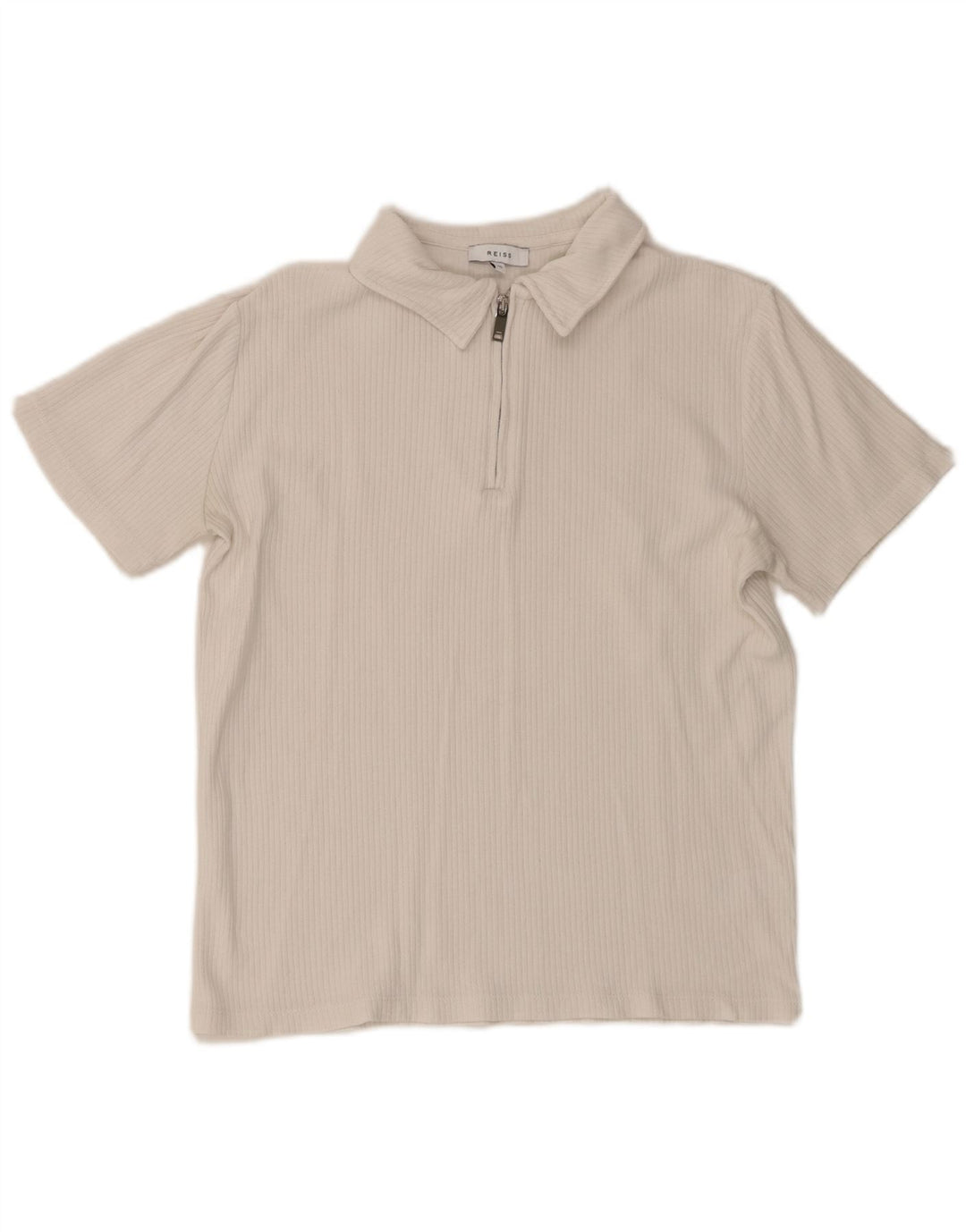 Polo REISS da donna UK 6 XS cotone bianco