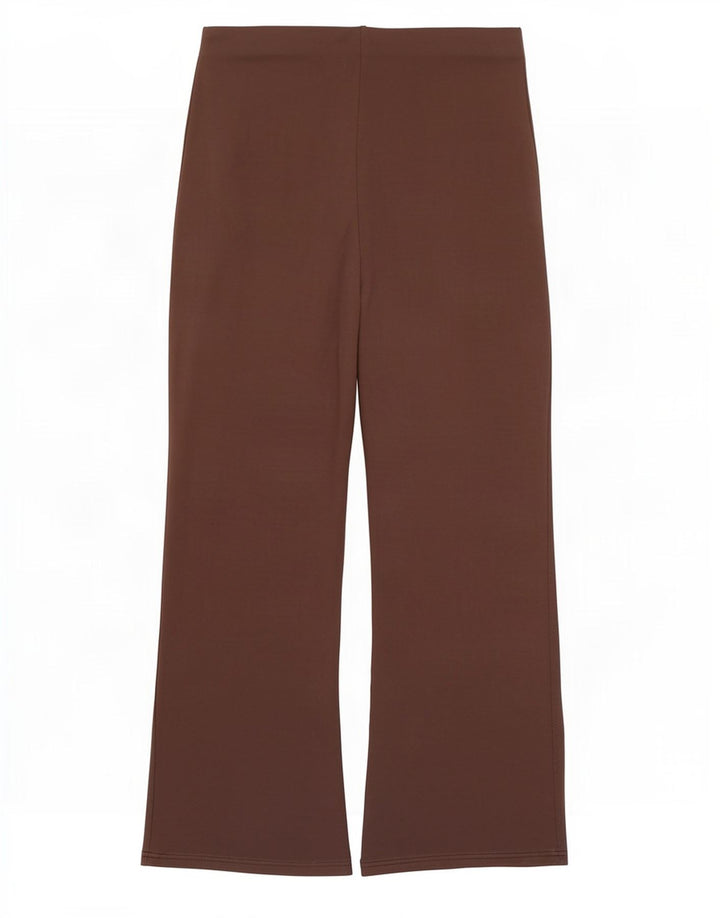 Leggings svasati da donna Marks & Spencer UK 12 Viscosa marrone medio