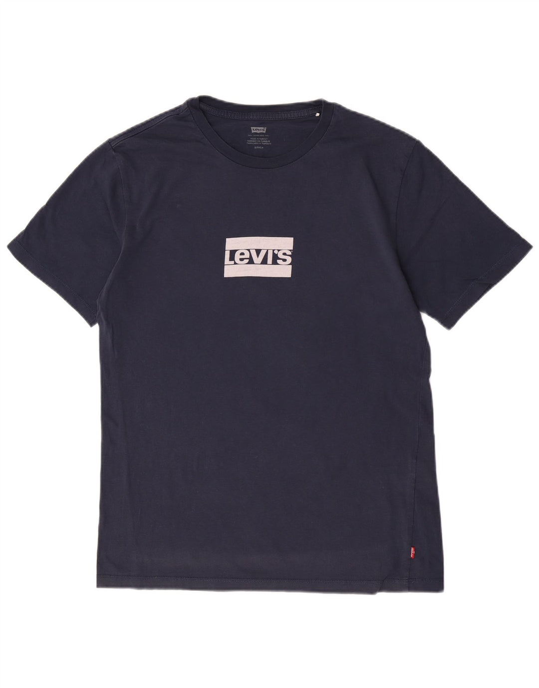T-shirt grafica da uomo Levi's Top Small in cotone blu navy