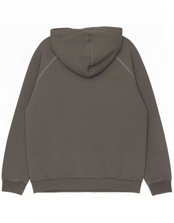 Adidas Felpa con cappuccio grafica da uomo in cotone grigio medio
