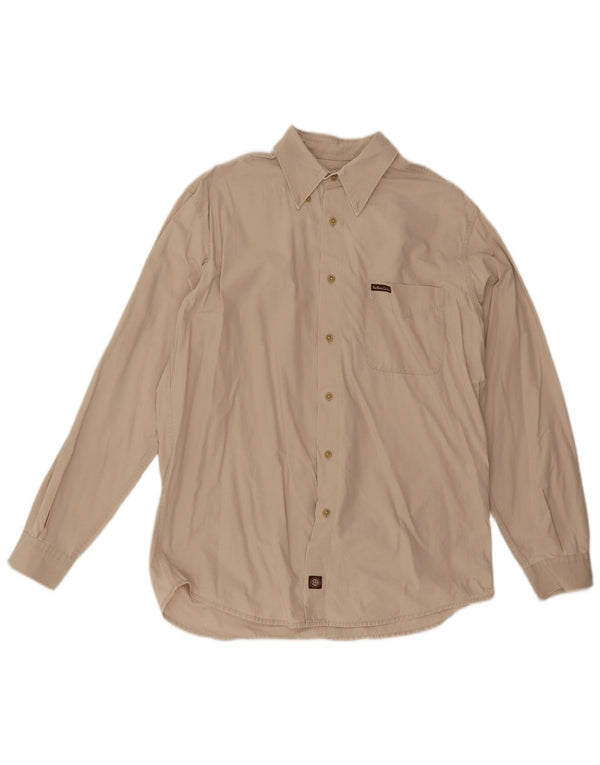 Camicia da uomo Marlboro Classics grande beige