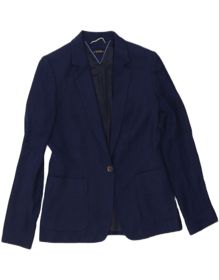 Giacca blazer da donna a 1 bottone Massimo Dutti EU 38 viscosa media blu navy