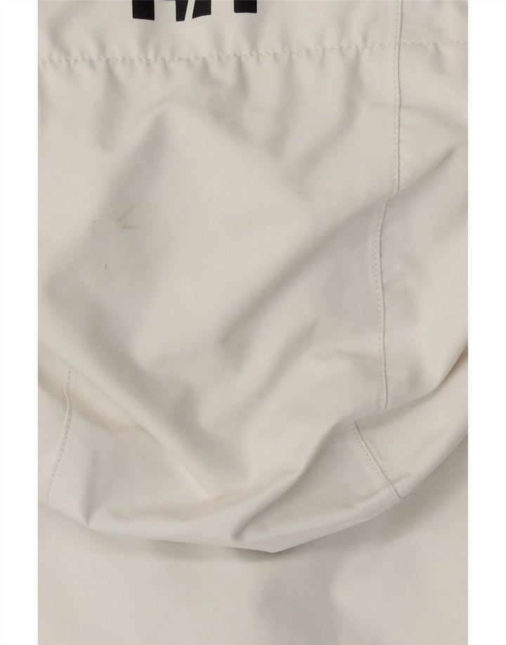 Impermeabile con cappuccio da donna Helly Hansen UK 16 Large Bianco