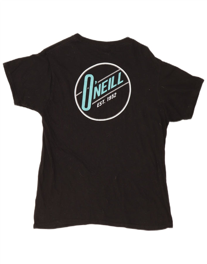 T-shirt grafica da donna O'Neill Modern Fit UK 16 cotone nero medio