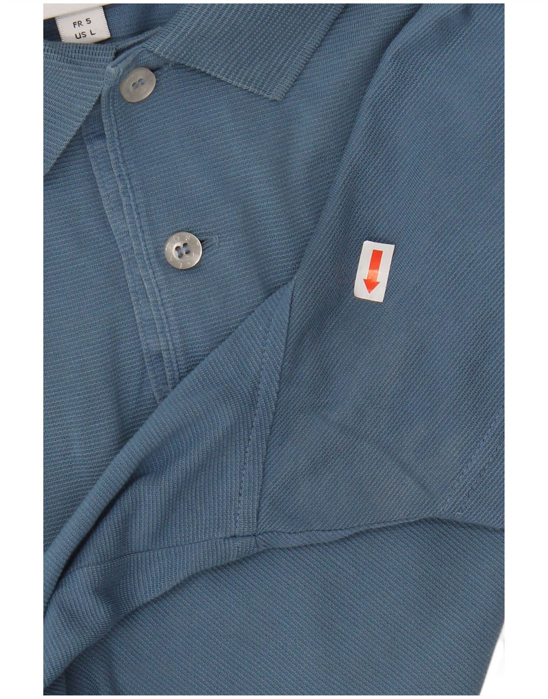LACOSTE Mens Polo Shirt Size 5 Large Blue Cotton