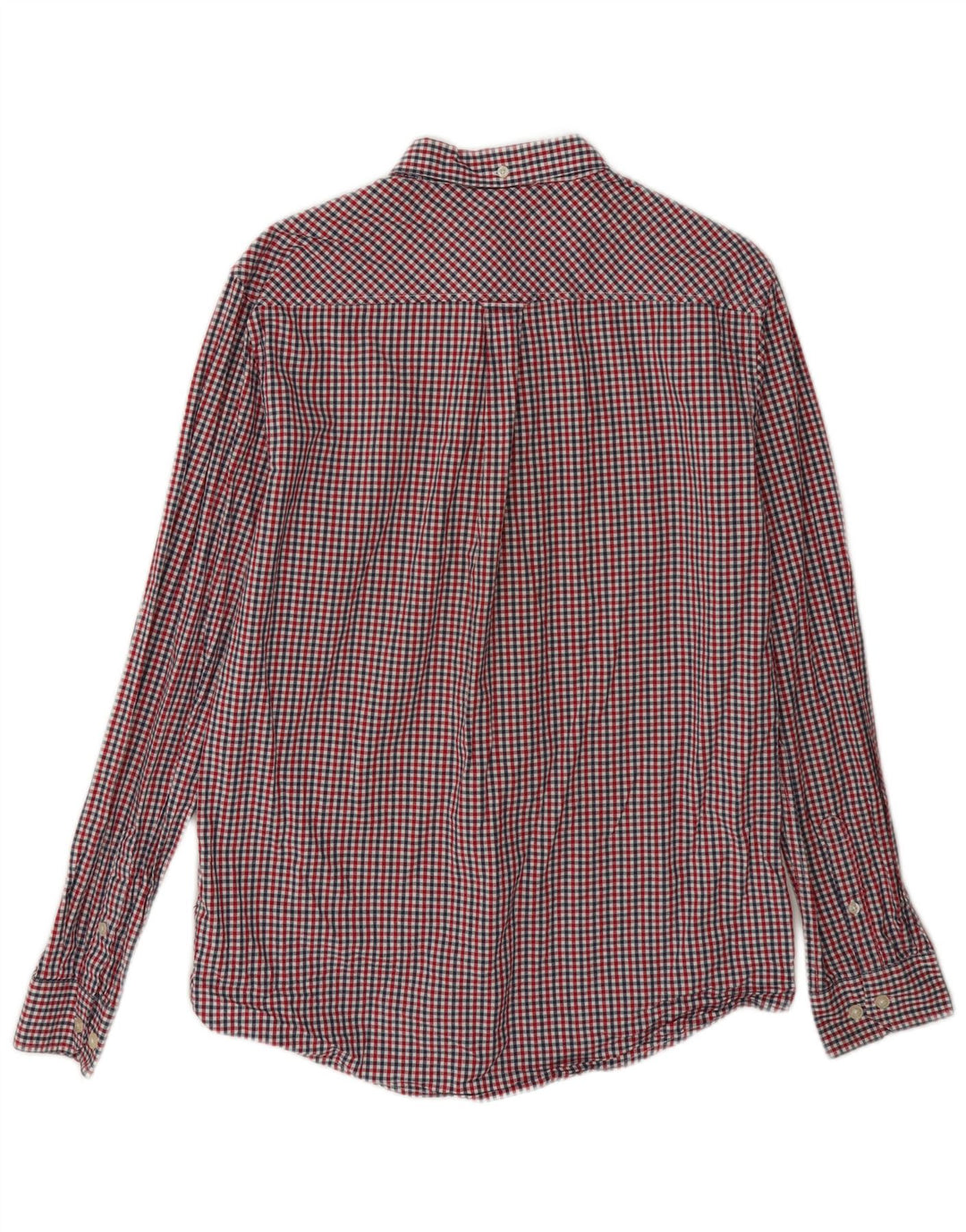 Camicia da uomo vestibilità regolare Ben Sherman in cotone a quadretti rosso medio