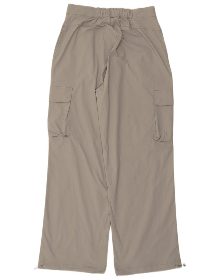 Pantaloni cargo a vita alta da donna ELLESSE UK 14 Medium W30 L31 Grigio