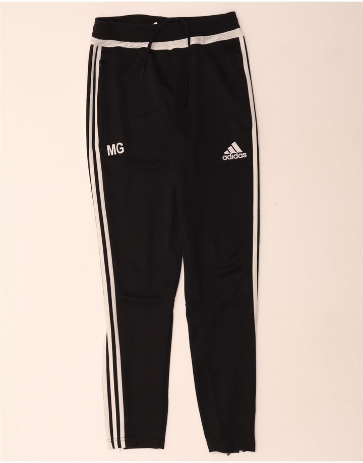 Pantaloni da tuta Adidas Climacool da uomo piccoli in poliestere color block nero