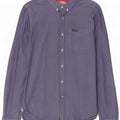 Camicia da uomo Superdry Large in cotone blu