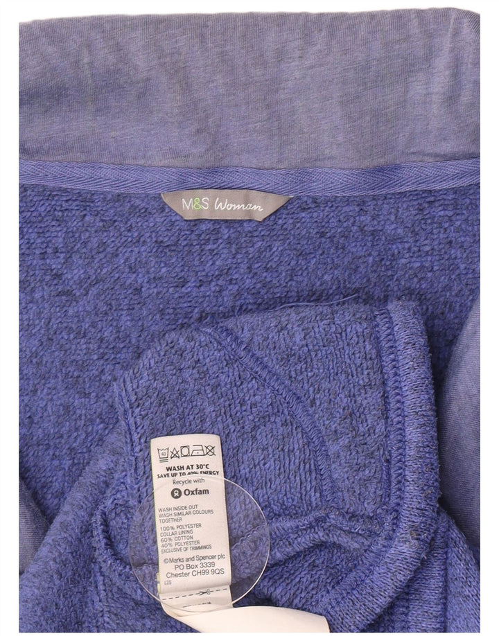 Giacca da ginnastica da donna Marks & Spencer Comfort Fit UK 16 grande blu