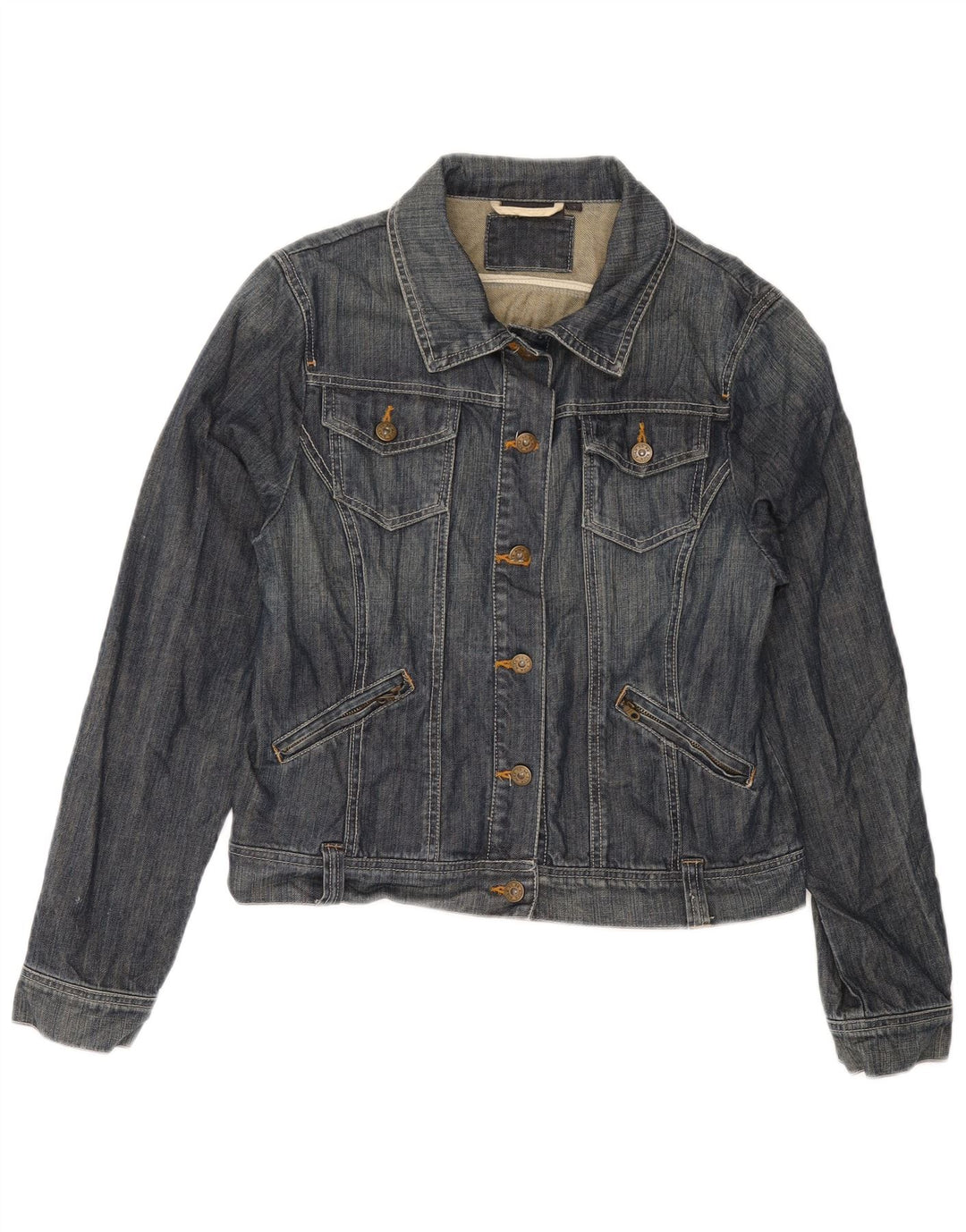 Giacca in denim corta da donna Kiabi UK 14 grande cotone blu