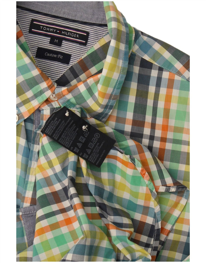 Camicia a maniche corte da uomo Tommy Hilfiger a quadretti multicolore medio