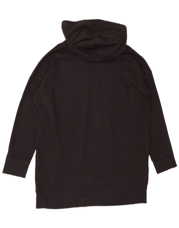 Abito oversize con cappuccio da donna DKNY UK 18 XL cotone nero