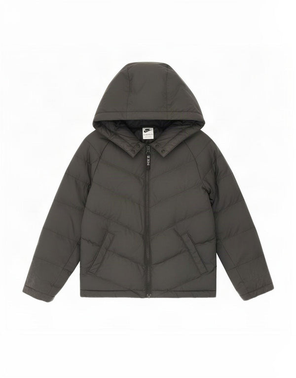 Giacca imbottita con cappuccio Nike da bambino 6-7 anni XS poliestere nero