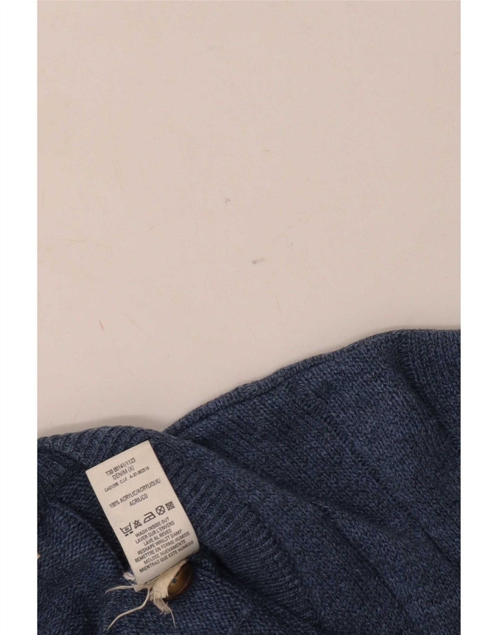 Marks & Spencer Mens St. Michael Cardigan Maglione XL Blu Navy Acrilico