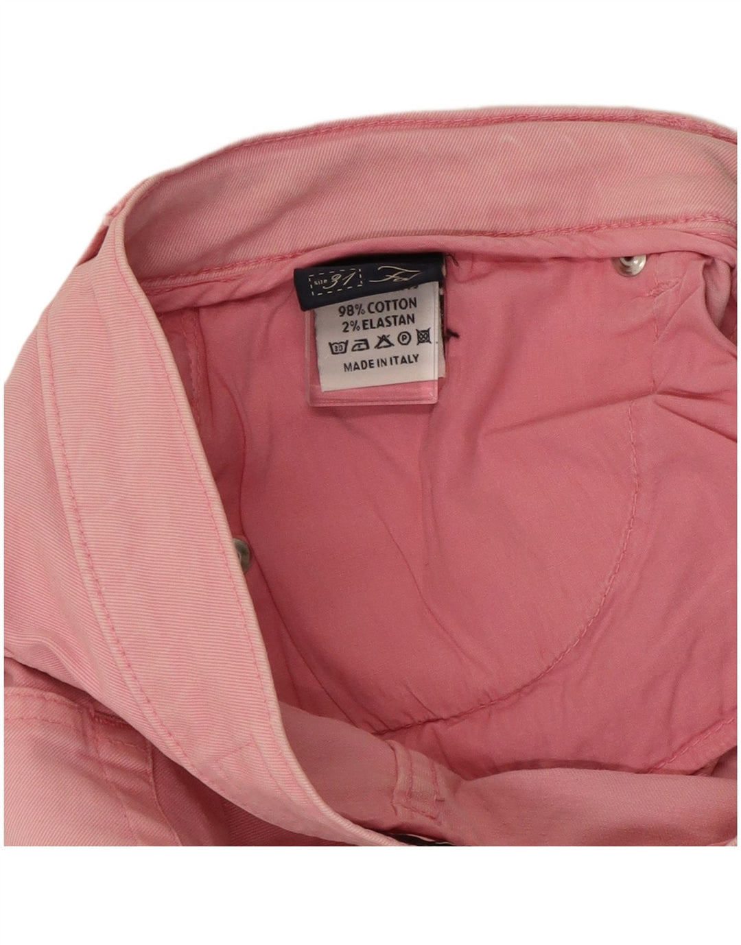 Jeans dritti da donna Fay W31 L27 cotone rosa