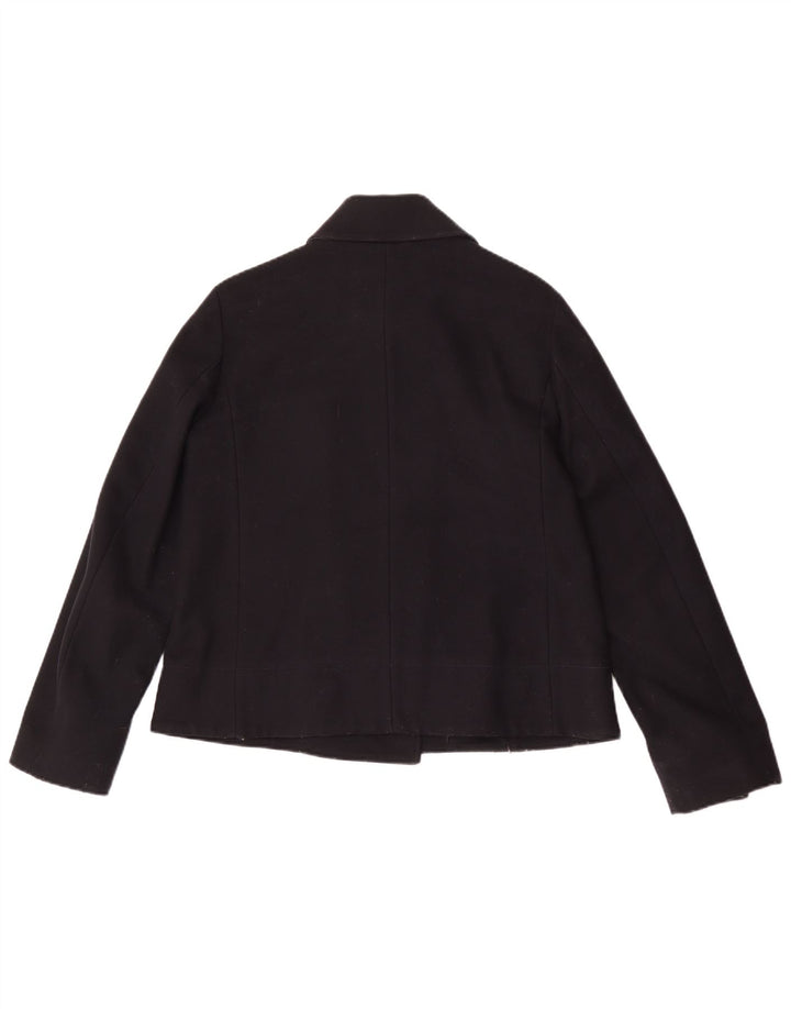Caban oversize da donna Calvin Klein Jeans UK 10 Small Lana blu navy