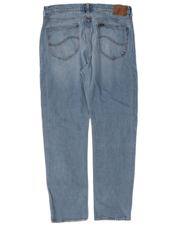 Jeans dritti da uomo Lee West W33 L32 in cotone blu