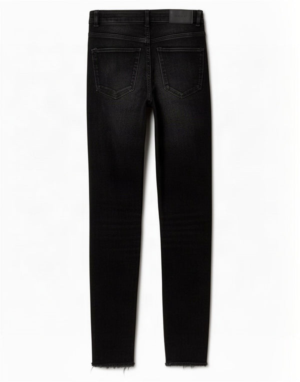 Jeans skinny Trafaluc da donna Zara EU 36 XS W26 L27 cotone nero