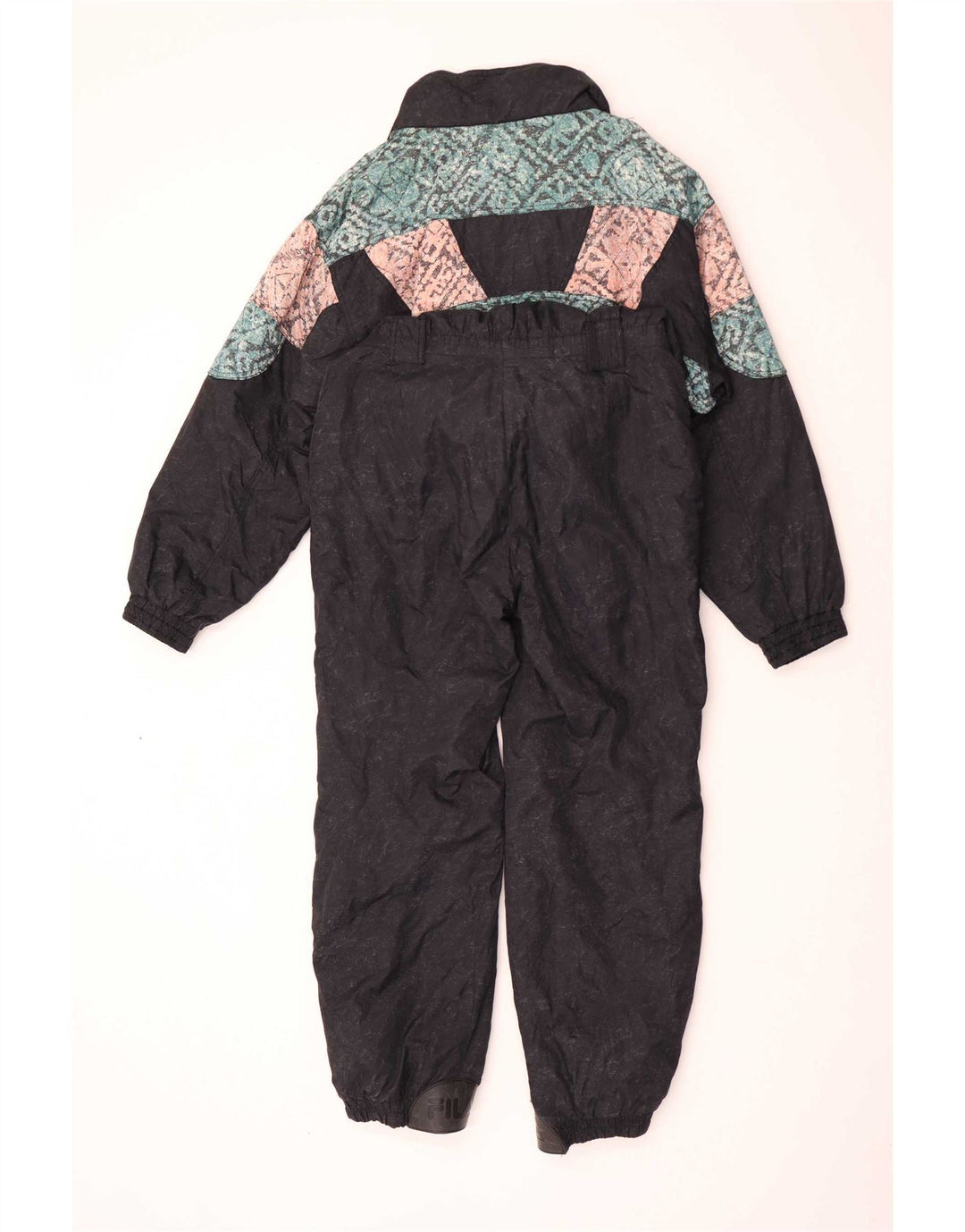 Tuta da sci da donna Fila IT 48 XL Colorblock nera