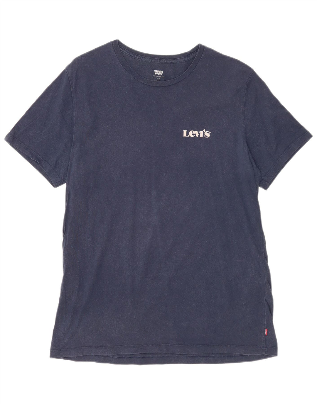 T-shirt slim da uomo LEVI'S Top XL in cotone blu navy