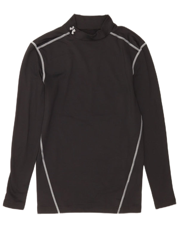 Maglia Under Armour da donna Cold Gear manica lunga UK 12 medio poliestere nero