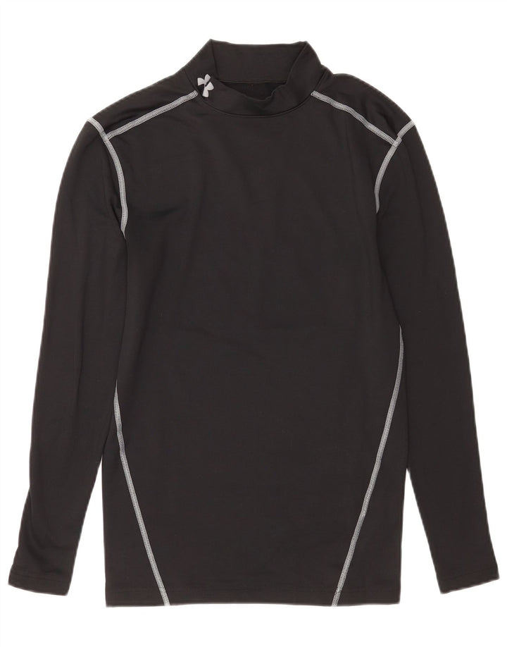 Maglia Under Armour da donna Cold Gear manica lunga UK 12 medio poliestere nero
