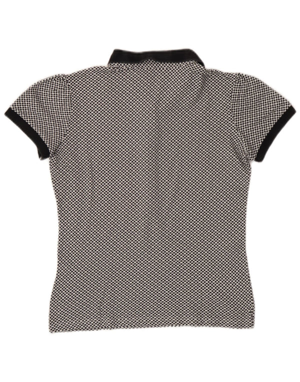 Polo da donna Fred Perry UK 12 cotone floreale bianco medio