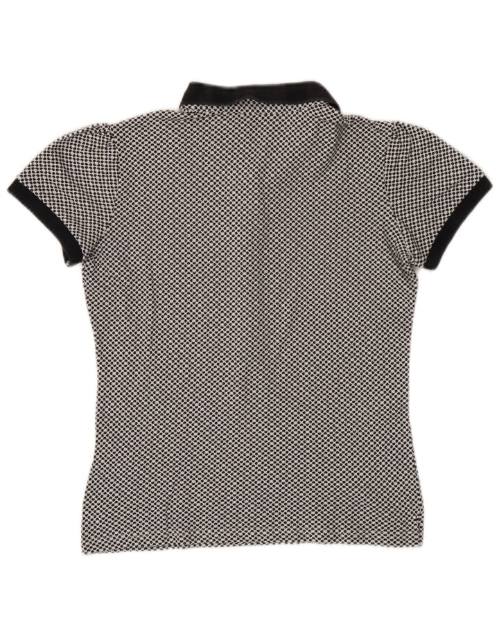 Polo da donna Fred Perry UK 12 cotone floreale bianco medio