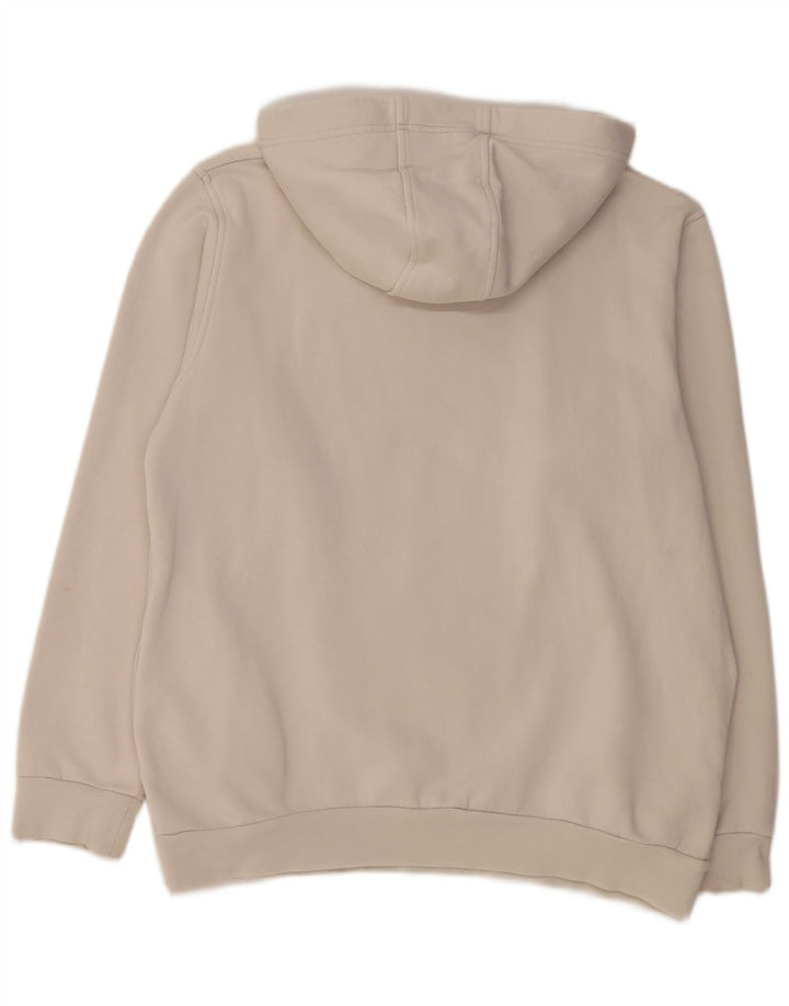 Felpa con cappuccio da uomo Kappa XL in cotone bianco