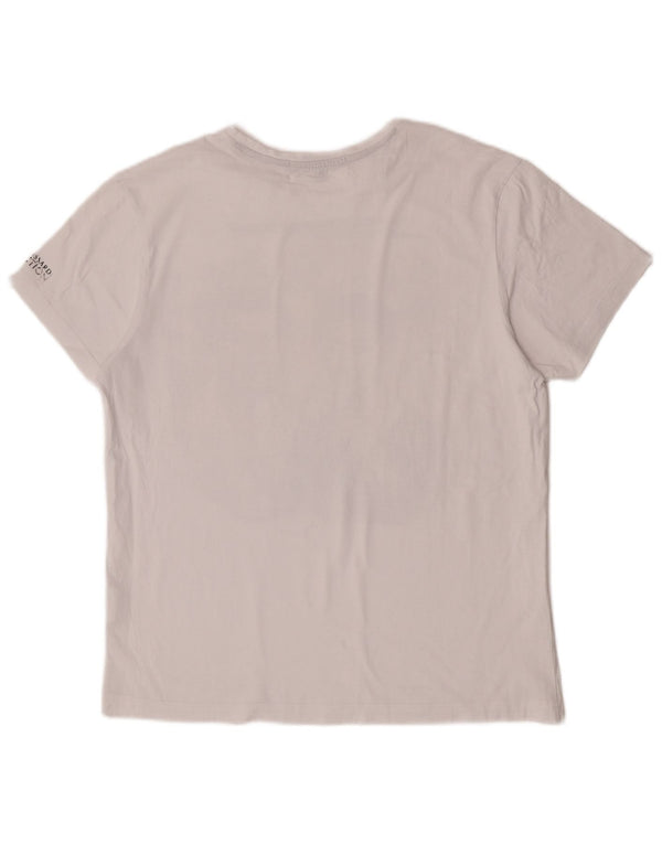 T-shirt grafica da donna Trussardi Top UK 16 Large in cotone bianco