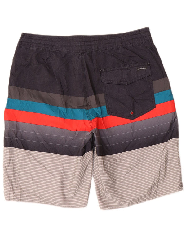 Pantaloncini da bagno grafici da uomo Quiksilver a righe medie multicolori