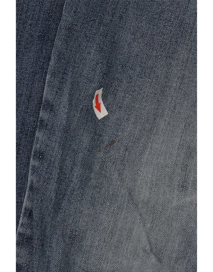 Jeans cropped regolari da uomo Marks & Spencer W38 L25 cotone blu