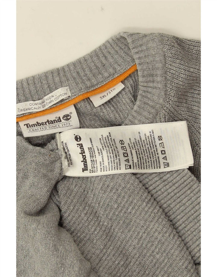 Maglione cardigan da uomo Timberland 3XL cotone grigio