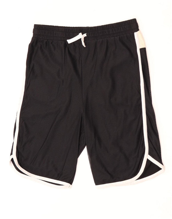 Pantaloncini sportivi grafici da ragazzo BENETTON 13-14 anni 3XL Nero Colourblock