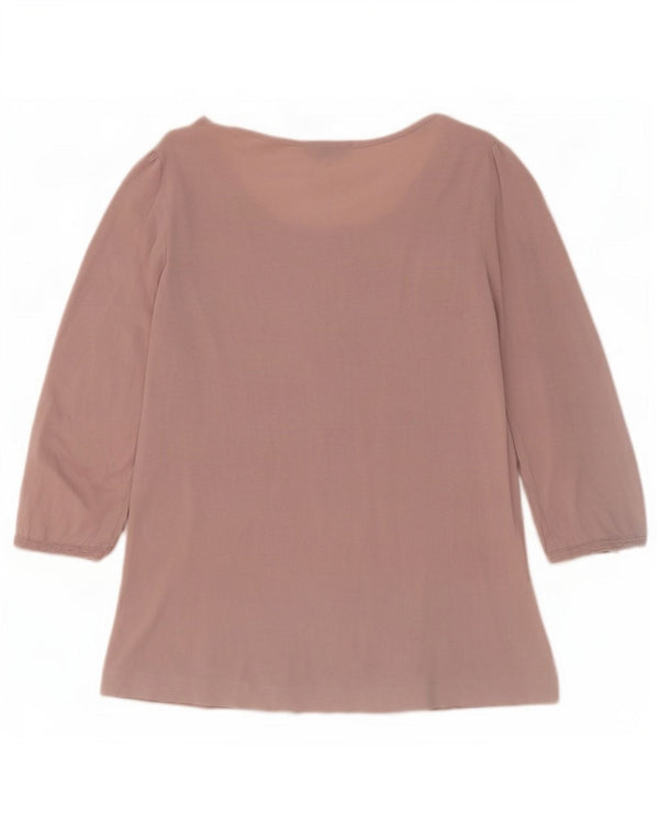 Maglia da donna Massimo Dutti manica 3/4 UK 12 Rosa medio