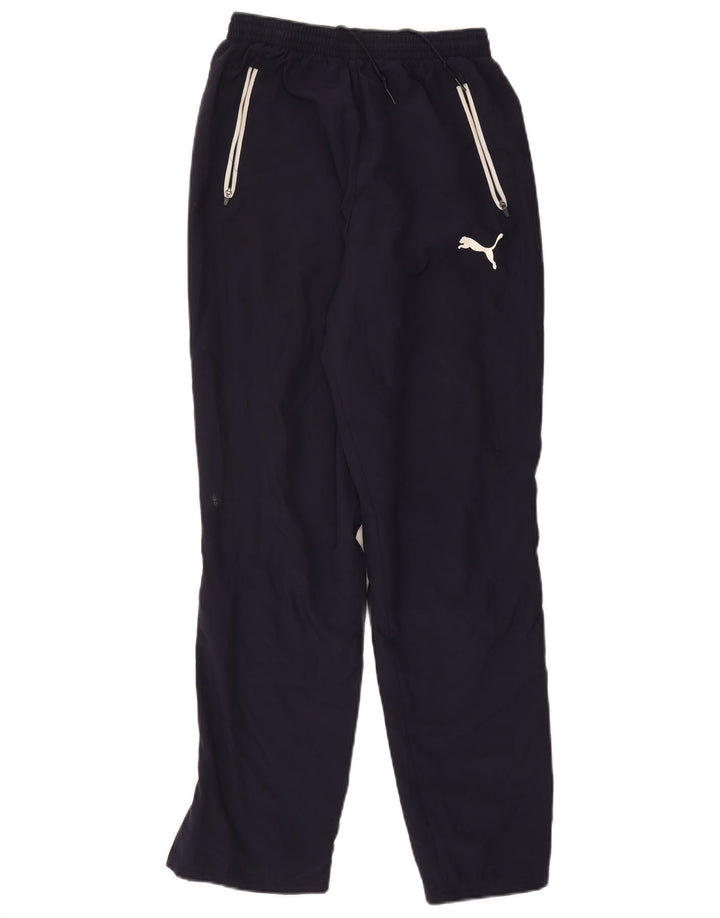 Pantaloni da tuta da uomo PUMA piccoli in poliestere blu navy