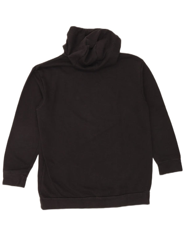 Maglione con cappuccio grafico oversize da donna ADIDAS UK 4/6 XS Nero
