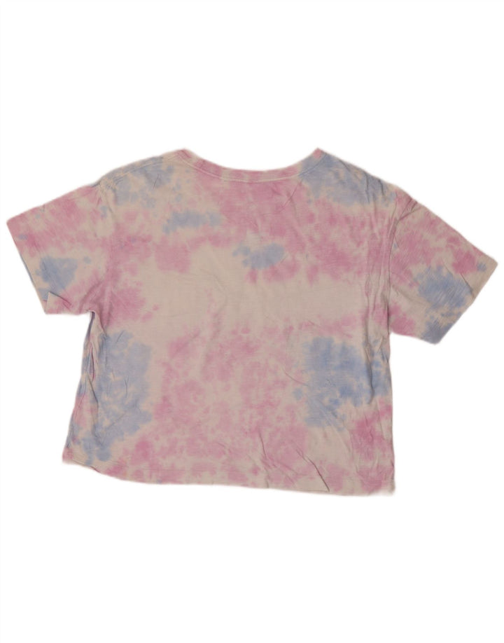 Calvin Klein Jeans T-shirt grafica oversize da donna Top UK 14 Rosa medio