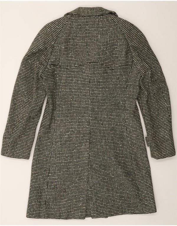 FACIS Mens Overcoat UK 38 Medium Khaki Check