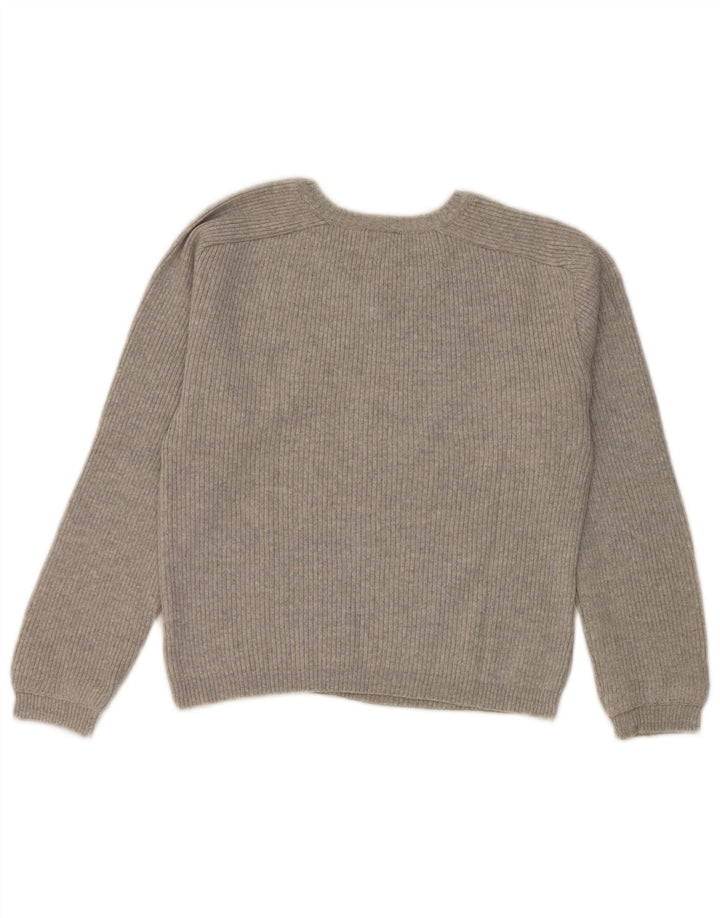 Maglione corto con scollo a V da donna Murphy & Nye UK 12 Grigio medio