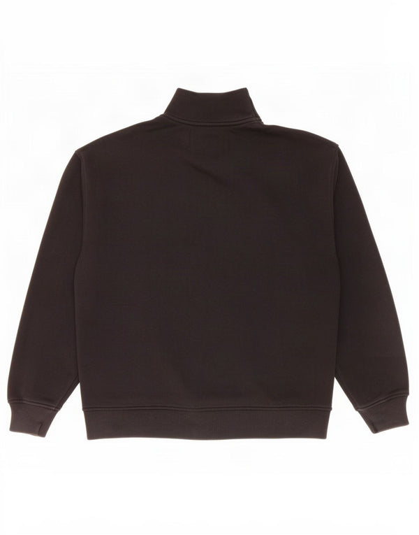 Calvin Klein Jeans da uomo vestibilità ampia felpa grafica maglione piccolo nero