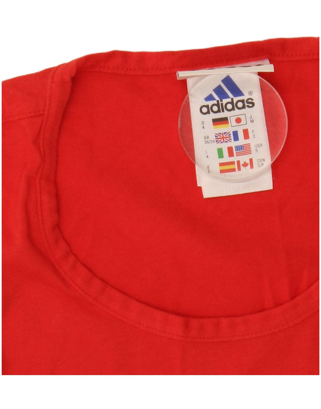 Canotta da uomo Adidas UK 36/38 piccolo cotone rosso
