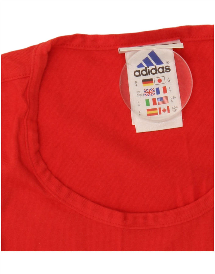 Canotta da uomo Adidas UK 36/38 piccolo cotone rosso