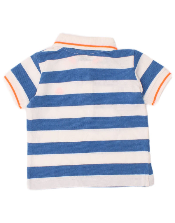 Polo Benetton Neonato 3-6 Mesi Cotone Rigato Blu