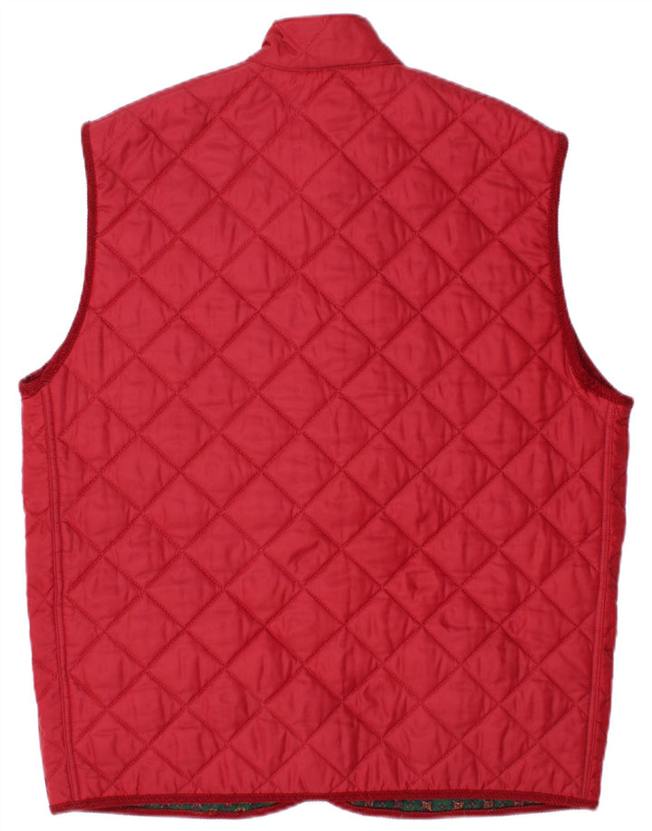 Gilet trapuntato da uomo Brummell UK 42 XL rosso poliammide