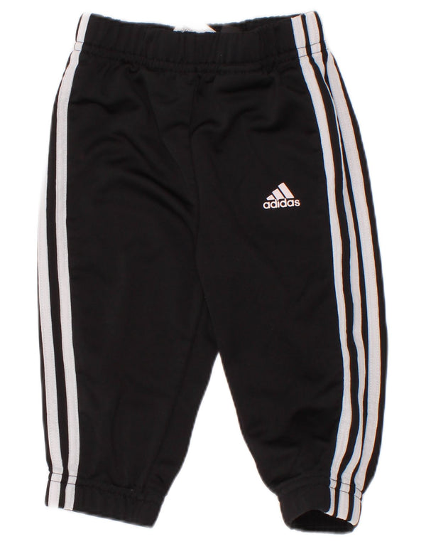 Pantaloni da tuta da jogging Adidas da bambino 6-9 mesi in poliestere nero
