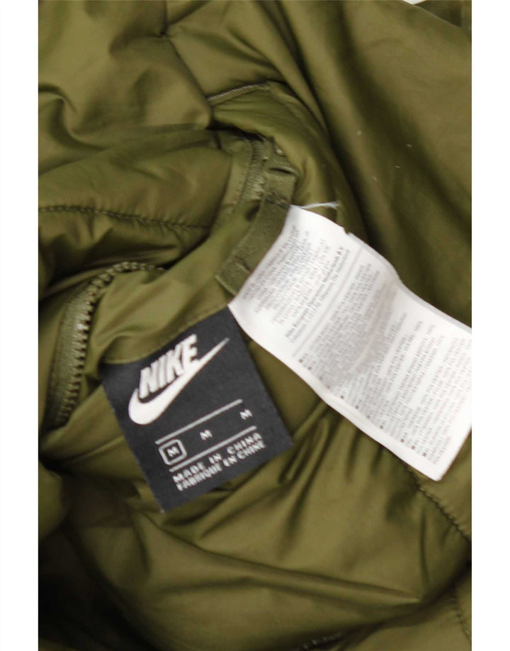 Giacca reversibile imbottita da donna Nike UK 12 poliestere verde medio
