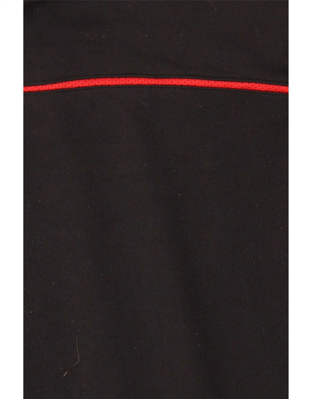 Adidas Uomo Zip Neck Pullover Tuta Top Large Nero Colourblock