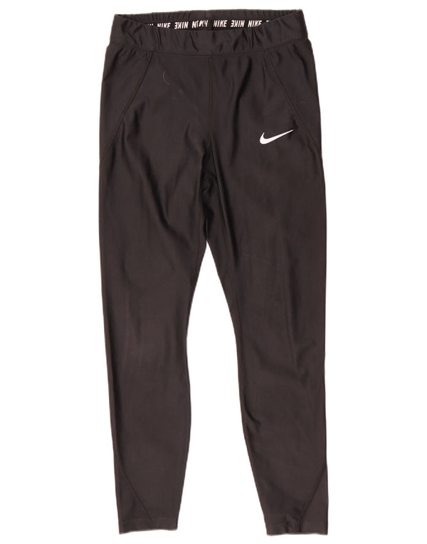 Leggings Nike Dri Fit Crop da donna UK 12 medio nero poliestere